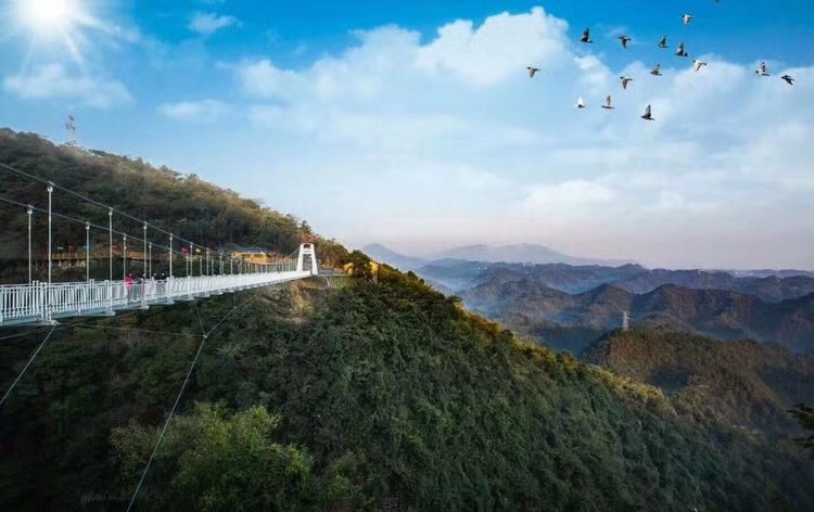 湖北宜昌九凤谷玻璃吊桥