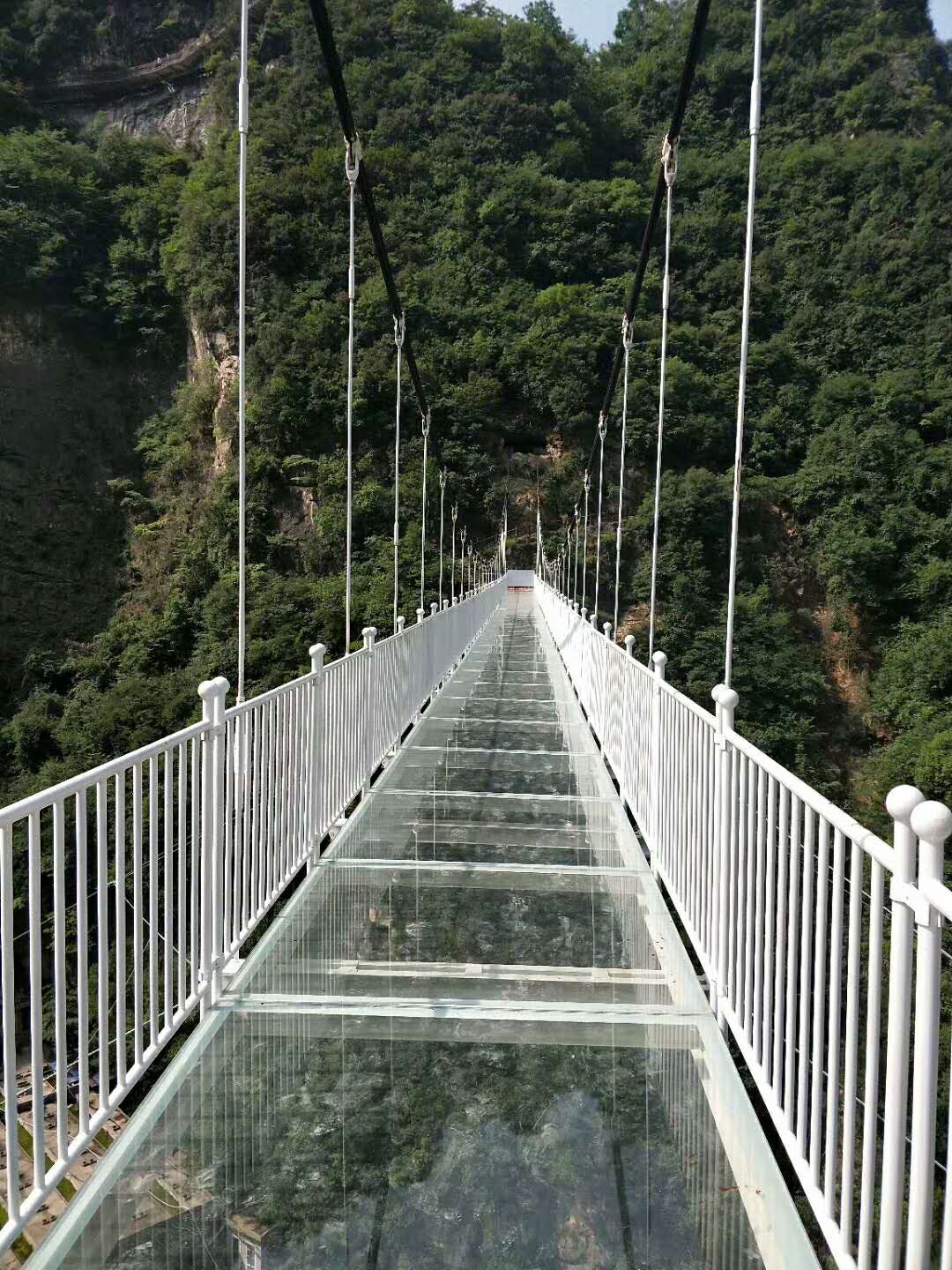 陕西柞水古道岭玻璃吊桥